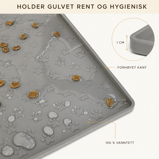 Spisebrikke for Kjæledyr i Vanntett Silikon